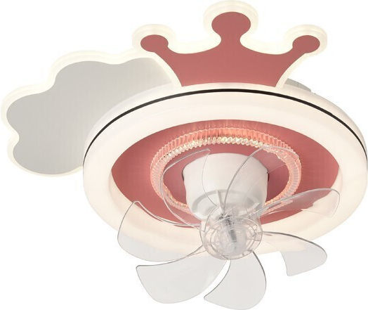 Eurolamp Closed Type (Ceiling Light) 50cm With Light Transparent / Pink
