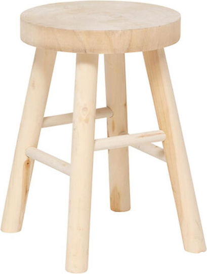 Дървена Табуретка Nyar Wood Натурален 28x28x41см
