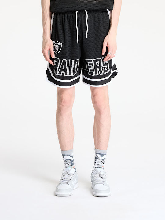 Pantaloni scurți grafici New Era NFL Las Vegas Raiders negri