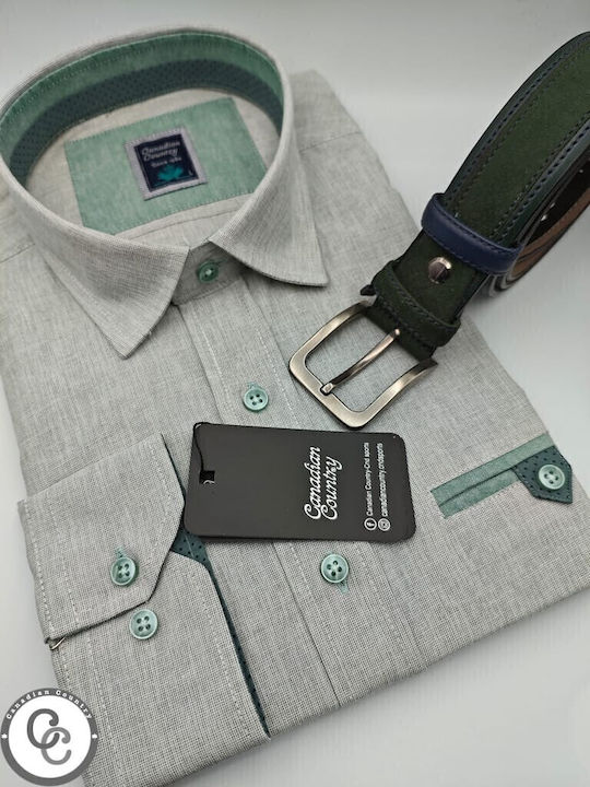 Canadian Country Langärmlig Hemd Grey