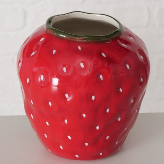 Boltze Vază Ceramică Roșie