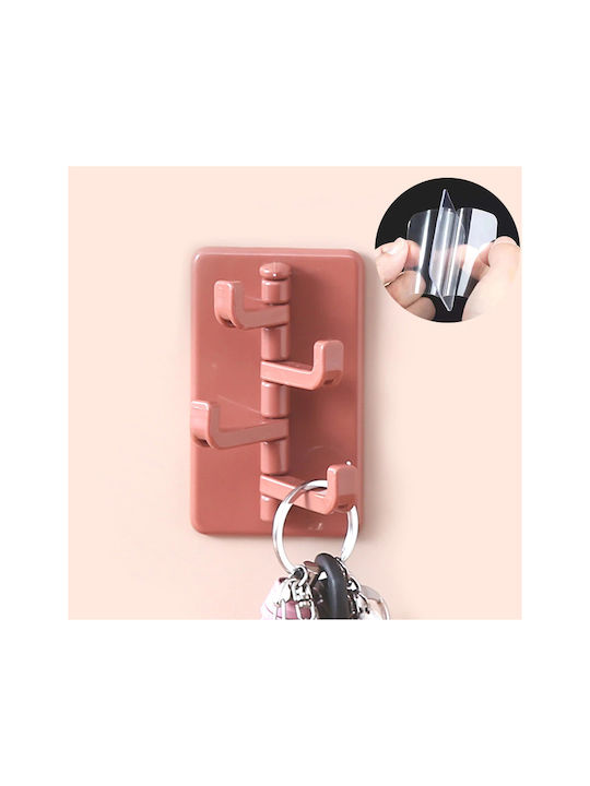 Dream House Cârlig de Baie cu 4 Locuri ​9.3x5.6cm Roșu