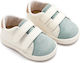Babywalker Βαπτιστικά Δερμάτινα Sneakers Γαλάζια