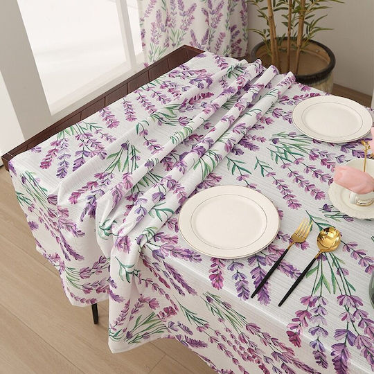 Față de masă Lavender, Purple, White 140x150cm