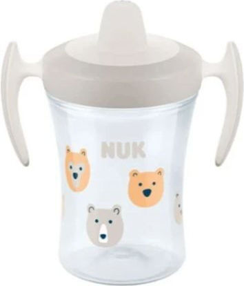 Nuk Trainer Cup Educational Sippy Cup Plastic with Handles White for 6m+m+ 230ml