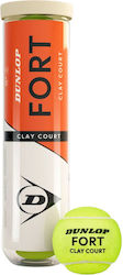 Dunlop Fort Clay Court Tennis Ball's X 4 4-ball Can