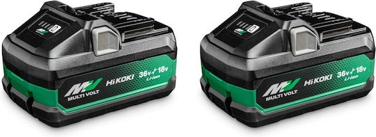 Две мултиволтови 36/18V батерии 4.0/8.0Ah Hikoki BSL36B18X X 2