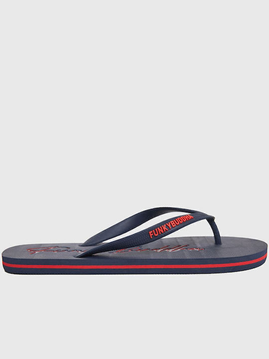 Funky Buddha Men's Flip Flops Blue