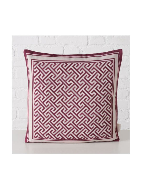 Boltze Sofa-Kissen Palazzo Burgundy, Ecru 45x45cm.