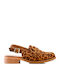 Leoparden Slingback-Loafer mit eleganten Details