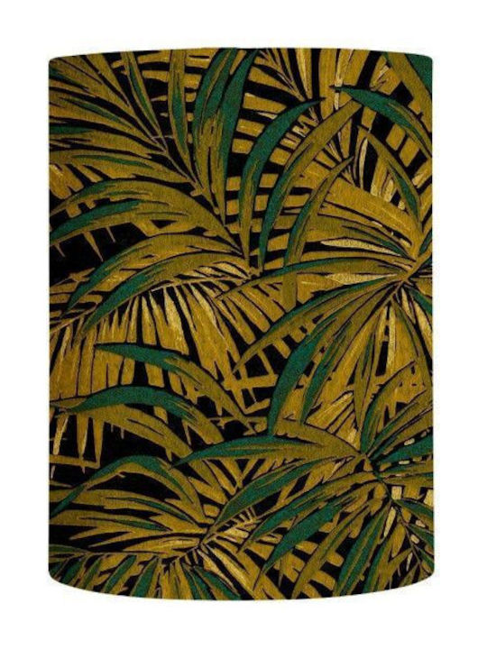 Table/Floor Lamp Shade 1xe27 Gold Velvet Φ40cm Leaves Sh101112t-f Ebb&flow Sh101112t-f Gold