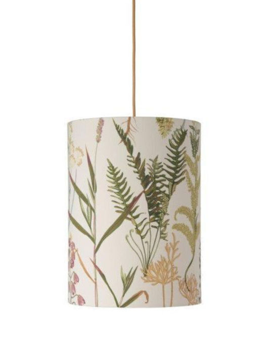 Pendant Lamp Shade 1xe27 Multicolor Cotton Φ30cm Botanical Sh101045h-d Ebb&flow Sh101045h-d Multicolor