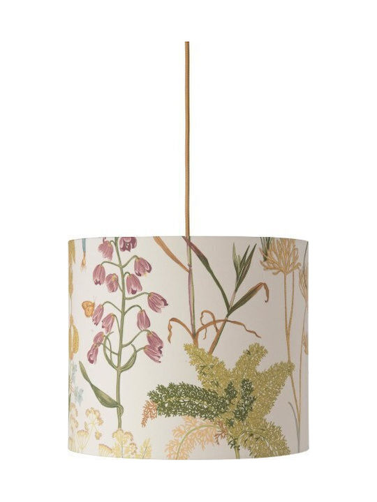 Pendant Lamp Shade 1xe27 Multicolored Cotton Ø35cm Botanical Sh101013h-c Ebb&flow Sh101013h-c Multicolored