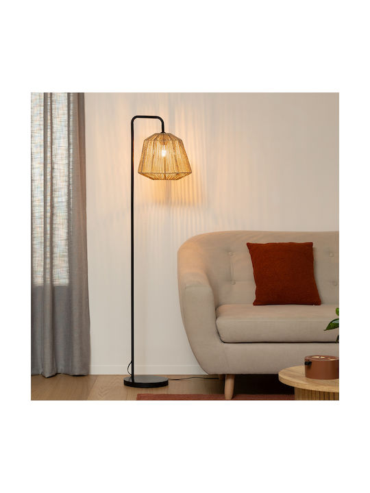 Floor Lamp H150xW36.5cm. with Socket for Bulb E27 Beige