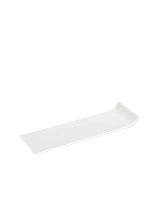 Espiel Siders Ivory Rect. Plate Shallow Rectangular made of Porcelain White 30.2x9.6cm