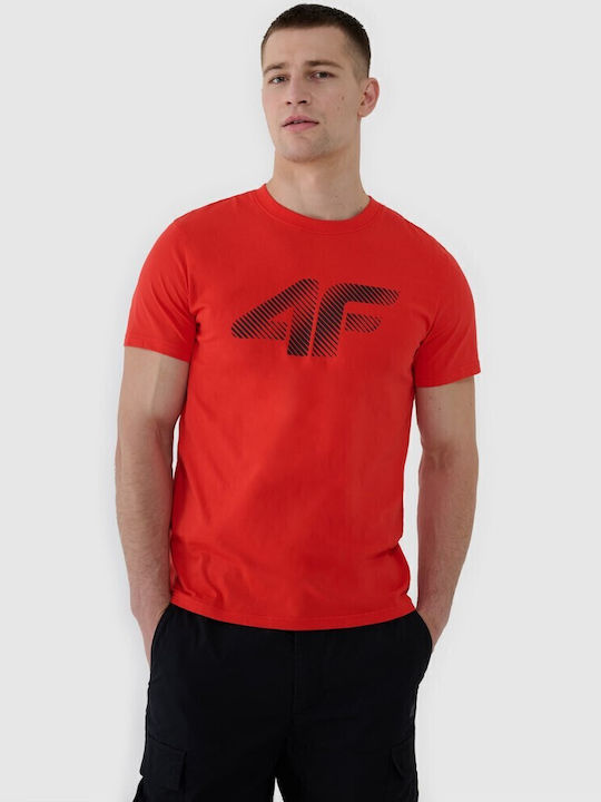4F T-shirt Κόκκινο