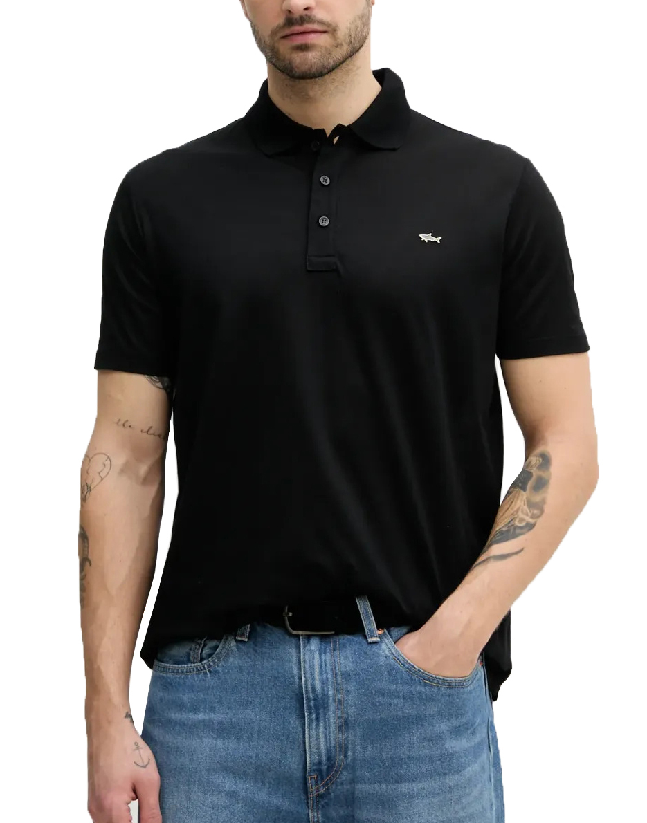 Tシャツ・カットソー Paul & Shark SS24 POLO (24411605 119) Paul & Shark patch-detail Stripe Polo Shirt | Blue | FARFETCH
