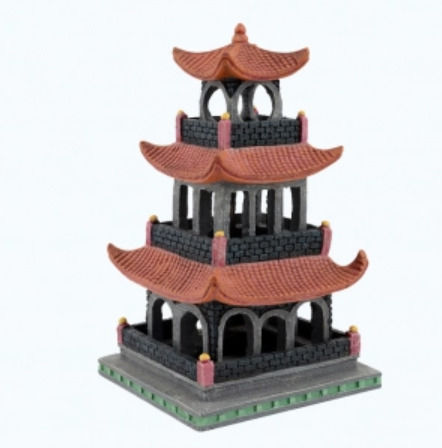 Ad Chinese Pagoda 1 13.5x12.5x22