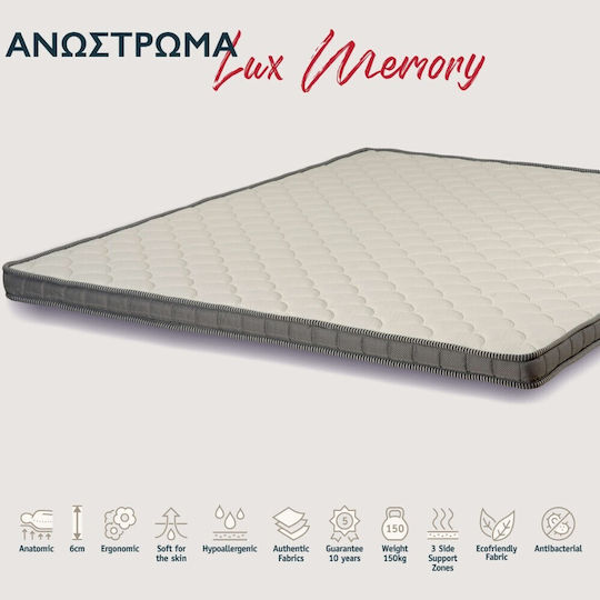 KS Kouppas Ανώστρωμα Memory Antibacterial Ημίδιπλο Memory Foam 120x200εκ.