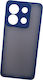 Naxius Rubber Frame Back Cover Blue (Redmi Note 13 4GHonor X6)