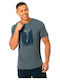 T-Shirt Turbulence Blau