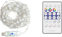 100 Smart LED-Lichter 5 m RGB USB in Reihe