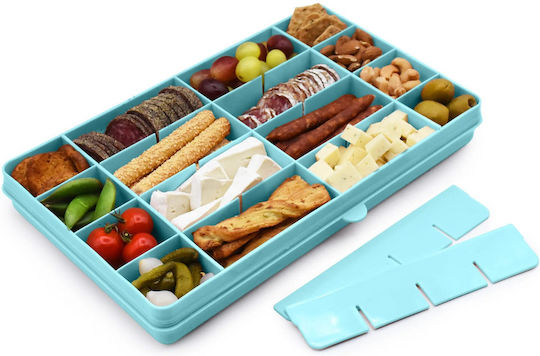 Melii Snackle Box Xl Πλαστικό Παιδικό Δοχείο Φαγητού Μπλε