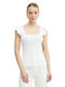 Women's Blouse Short Sleeve White