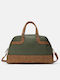 Herling Research Reisetasche Grün aus Künstliches Leder B48cm