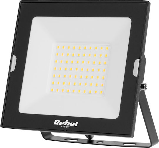 Rebel Waterproof LED Floodlight 50W Cold White 6500K IP65