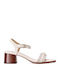 Women's Flat Sandals in White Color