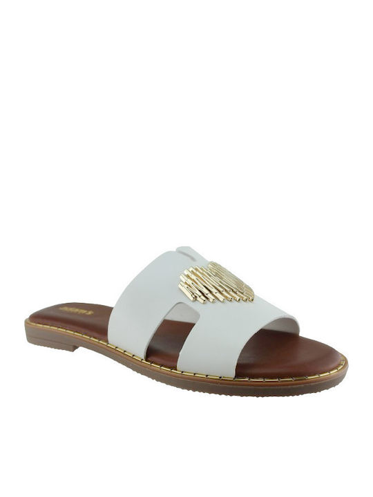 Adam's Shoes Sandale Casual Damă Albe