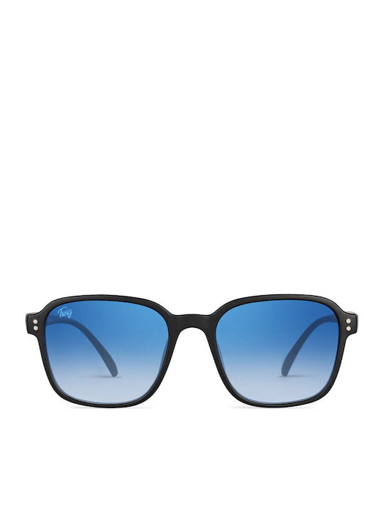 Twig Signac Unisex Sunglasses with Blue Plastic Frame and Blue Lens SIG02