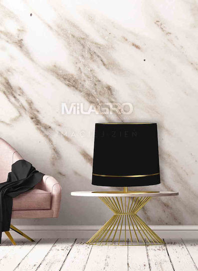 Eko Light Πορτατίφ για Ντουί E27 με Χρυσό Καπέλο και Βάση
