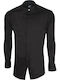 Long-sleeved Cotton Shirt Black