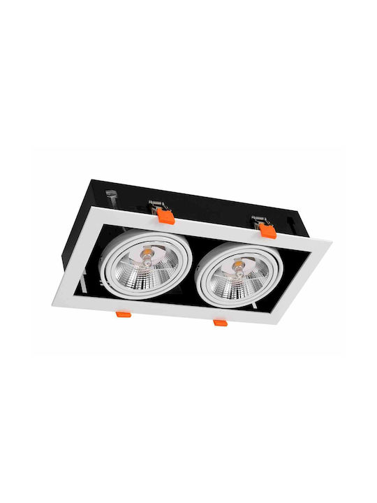 Eko Light Χωνευτό Σποτ με Ντουί GU10 Λευκό 1τμχ