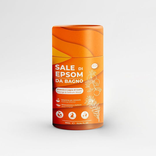 Άλατα Μπάνιου Epsom 350gr Πορτοκάλι & Κέδρο Brand Italia
