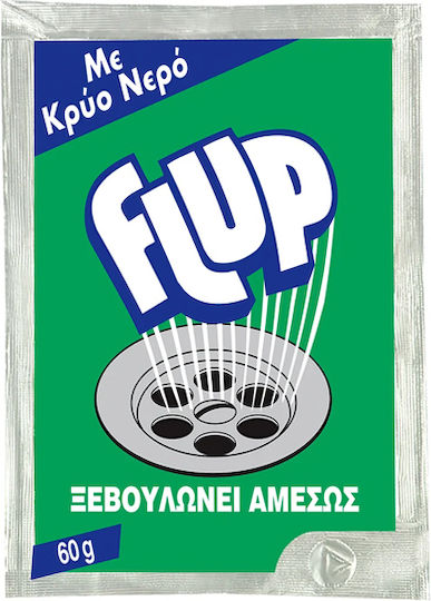Flup Αποφρακτικό σε Σκόνη για κρύο νερό Flup (60 g)