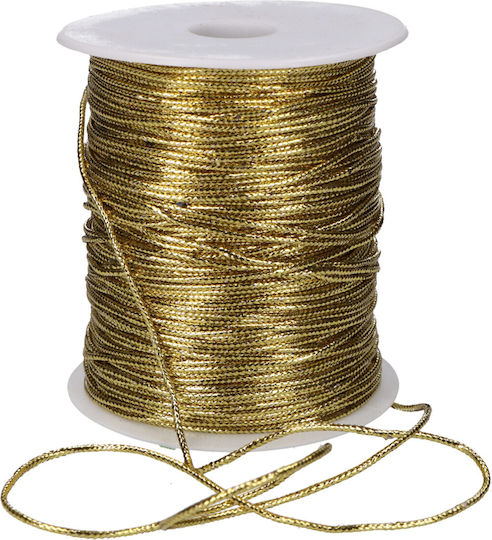 Metallic String 1.5mm X 100m Gold Decorative Shiny