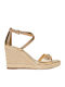 Mandy Wedge Women's Platform Shoes Gold
