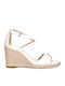 Mandy Wedge Damenplattformen Weiß