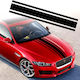 Adhesive Sticker Tuning Model "triple Stripes" Size 125 X 22 Cm Color Black
