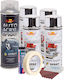 Complete Repair Painting Kit Wheels In Metallic Chrome Color V4