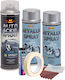 Complete Repair Painting Kit Wheels In Metallic Silver Color V2