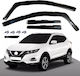 Set deflectoare de vânt Față și spate auto pentru Nissan Qashqai 4buc