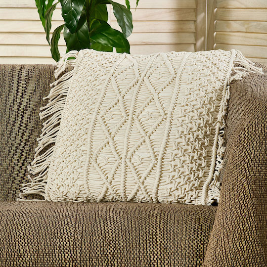 Whitegg Decorative Pillow Case D0325 Ecru 45x45cm