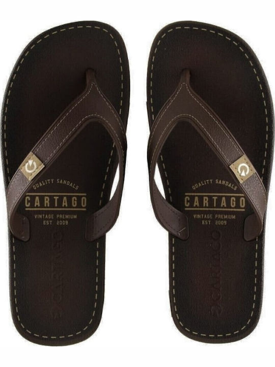 Ανδρικά Flip Flops Ανατομικά Καφέ