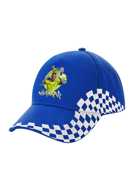Neymar Jr Adult Cap Ultimate Blue Racing 100% C...