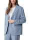 Mexx Long Women's Blazer Faded Blue