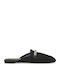Flach Mules in Schwarz Farbe